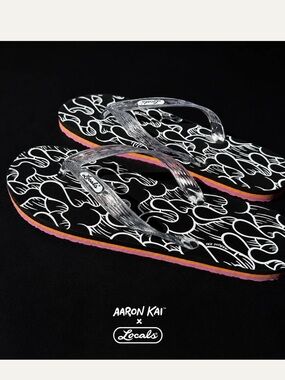 NEW Aaron Kai X Locals Slippers Flipflops 10.5
